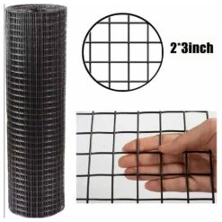 36 In.x50 Ft. Metal Black PVC Coated Welded Wire Mesh Fence,2x3 In. 16 Gal. Galvanized Hardware Cloth For Garden Fencing -Dewalt Tools Shop 36 50 black spassway garden fencing fxhd0602 503a45 fa 1000