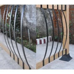 32-1/4 In. H X 32-1/4 In. W Black Iron Heavy Duty Facemount Stair Railing Kit For Deck Porch Fencing Railings 25-Pack -Dewalt Tools Shop afoxsos deck railing systems 59sa05559 44 1000