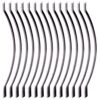 32-1/4 In. H X 32-1/4 In. W Black Iron Heavy Duty Facemount Stair Railing Kit For Deck Porch Fencing Railings 25-Pack