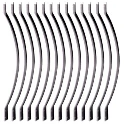 32-1/4 In. H X 32-1/4 In. W Black Iron Heavy Duty Facemount Stair Railing Kit For Deck Porch Fencing Railings 25-Pack