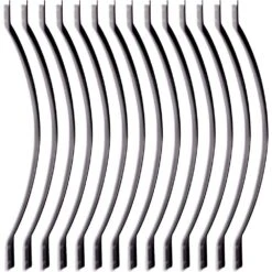 5 In. X 33 In. Black Iron Stair Railing Kit For Wood Composite Aluminum Deck Porch Fencing Railings 50 Pack