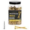 Epoxy Coated Rust Resistant Wood Screws Tan 3 In. No Pre-Drilling T25 Star Drive (105-Pack) For Decking And Fencing -Dewalt Tools Shop afoxsos specialty hardware sa1121094 64 1000