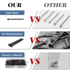 Carbon Steel Black Rust-Resistant Heavy-Duty Structural Wood Screws (50-Pack) For Outdoor Decking And Fencing -Dewalt Tools Shop afoxsos specialty hardware sa1121150 1f 1000