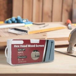 Carbon Steel Black Rust-Resistant Heavy-Duty Structural Wood Screws (50-Pack) For Outdoor Decking And Fencing -Dewalt Tools Shop afoxsos specialty hardware sa1121150 fa 1000