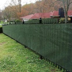 6' X 50' Green HDPE Privacy Screen Fence, Heavy Duty Fencing Mesh Shade Net Cover For Wall Garden Yard Backyard -Dewalt Tools Shop angel sar chain link fence slats ys52eo78 1f 1000