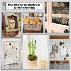 17 In. X 17 Ft. Chicken Wire Fencing Mesh, 0.6 In. Hexagonal Galvanized Hardware Cloth For Coop Barrier Rabbit Cage -Dewalt Tools Shop angel sar chicken wire dz30zj59 4f 1000