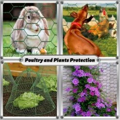 17 In. X 17 Ft. Chicken Wire Fencing Mesh, 0.6 In. Hexagonal Galvanized Hardware Cloth For Coop Barrier Rabbit Cage -Dewalt Tools Shop angel sar chicken wire dz30zj59 c3 1000