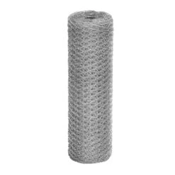 17 In. X 60 Ft. Chicken Wire Fencing Mesh, 0.6 In. Hexagonal Galvanized Hardware Cloth For Coop Barrier Rabbit Cage
