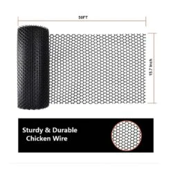 15.7 In. X 50 Ft. Plastic Wire Mesh Fence Roll, Versatile Plastic Fencing Barrier Netting For Garden Farm -Dewalt Tools Shop angel sar chicken wire po21qh95 40 1000