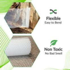 15.7 In. X 10 Ft. Plastic Chicken Wire Fence Mesh, Hexagonal Fencing Poultry Netting For Coop Farm Garden White -Dewalt Tools Shop angel sar chicken wire qo87af57 c3 1000