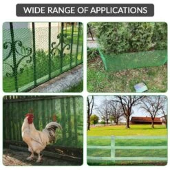 15.7 In. X 10 Ft. Plastic Chicken Wire Fence Mesh, Hexagonal Fencing Poultry Netting For Coop Farm Garden Green -Dewalt Tools Shop angel sar chicken wire yv00xr84 1f 1000