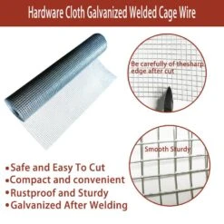 1/4 In. X 1.66 Ft. X 20 Ft. Hardware Cloth, 23 Gauge Hot-dip Galvanized After Welding, Chicken Wire Fence Garden Fencing -Dewalt Tools Shop angel sar hardware cloth fencing dt01ba81 1f 1000