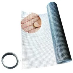1/4 In. X 1.66 Ft. X 20 Ft. Hardware Cloth, 23 Gauge Hot-dip Galvanized After Welding, Chicken Wire Fence Garden Fencing