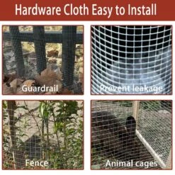1/4 In. X 2 Ft. X 20 Ft. Hardware Cloth, 23 Gauge Hot-dip Galvanized After Welding, Chicken Wire Fence Garden Fencing -Dewalt Tools Shop angel sar hardware cloth fencing fi07rh83 31 1000