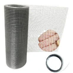 1/4 In. X 1 Ft. X 20 Ft. Hardware Cloth, 23 Gauge, Hot-dip Galvanized After Welding, Chicken Wire Fence Garden Fencing