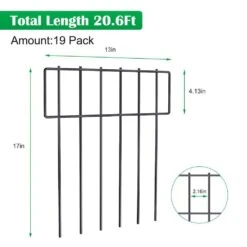 17 In. X 20.8 Ft. Animal Barrier Fence, Decorative Garden Fencing For Garden (19-Pack) -Dewalt Tools Shop angel sar patio parts ndoz0646 44 1000