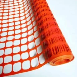 Yellow 4 Ft. X 100 Ft. Plastic Mesh Fence, Roll W/100 Zip Ties Temporary Netting For Garden Fencing, Construction, Snow