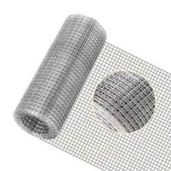 1/4 In. X 8 In. X 10 Ft. 304 Stainless Steel Hardware Cloth, Chicken Wire Fencing Wire Roll For BBQ Garden Fence