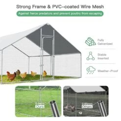 13 Ft. X 13 Ft. Steel Walk-in Chicken Coop Poultry Fencing 12 13 Ft. X 13 Ft. Steel Walk-in Chicken Coop Poultry Fencing -Dewalt Tools Shop angeles home chicken coops m73 8ps78 4f 1000