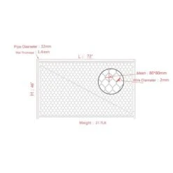 72 In. X 46 In. Silver Adjustable Chain Link Gate Kit For Outdoor Decking And Garden Fencing -Dewalt Tools Shop animal barriers h p277607 4f 1000