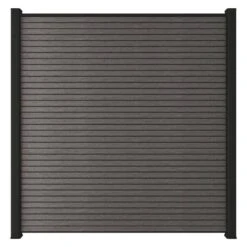 UltraEasy Fencing 6 Ft. H X 6 Ft. W Argentinian Silver Gray Composite Horizontal Fence Section With Black Frame -Dewalt Tools Shop argentinian silver gray newtechwood composite fence panels fence blk uh66 6 6 si c3 1000