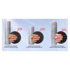 Hardware Cloth 1/2 In. 48 In. X 100 Ft. 19-Gauge, Hot-Dip Galvanized Welded Chicken Coop Wire Garden Plant Fencing -Dewalt Tools Shop autmoon patio parts w122651830 76 1000