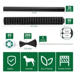 Garden Fence Snow Fence 40 In. X 100 Ft. Plastic Safety Fence Plastic Mesh+30 Steel Stakes Temporary Fencing With Stakes 15 Garden Fence Snow Fence 40 In. X 100 Ft. Plastic Safety Fence Plastic Mesh+30 Steel Stakes Temporary Fencing With Stakes -Dewalt Tools Shop black 40 in x100 ft aboron garden fencing plg pew 30bkhd02 1f 1000