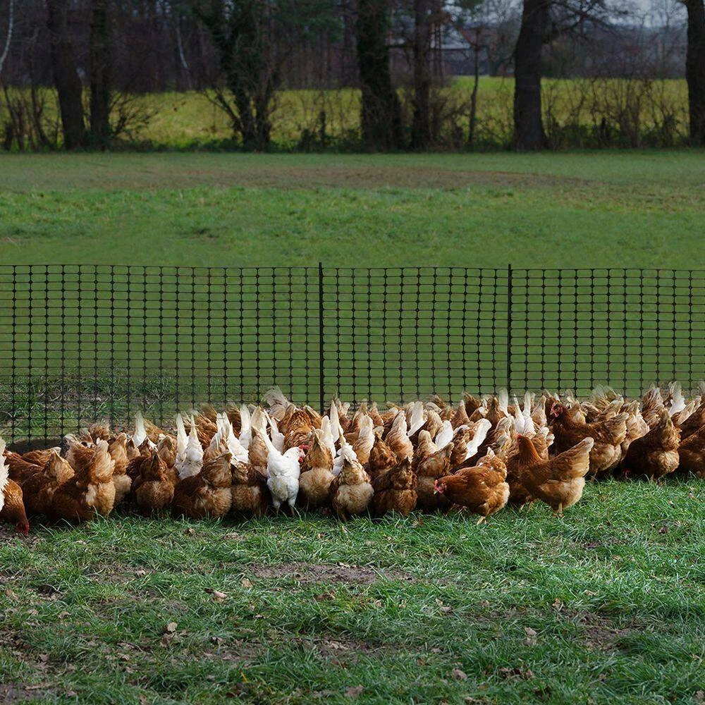 Garden Fence Snow Fence 40 In. X 100 Ft. Plastic Safety Fence Plastic Mesh+30 Steel Stakes Temporary Fencing With Stakes 4 Garden Fence Snow Fence 40 In. X 100 Ft. Plastic Safety Fence Plastic Mesh+30 Steel Stakes Temporary Fencing With Stakes - Image 2