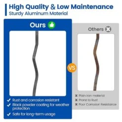 50-Pack 32 X 1 Aluminum Wavy Deck Railing Metal Spindles With Screws Curved Balusters For Wood Composite Fencing -Dewalt Tools Shop black afoxsos balusters spindles sa1121371 1f 1000