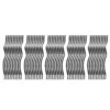 50-Pack 32 X 1 Aluminum Wavy Deck Railing Metal Spindles With Screws Curved Balusters For Wood Composite Fencing