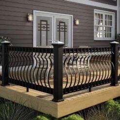 Heavy Duty Iron Deck Balusters With Screws 32-1/4 Inches European Baroque For Facemount Railing Fencing 61-Pack 1" W -Dewalt Tools Shop black afoxsos balusters spindles sa1121377 44 1000