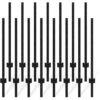 3.4 In. W 48 In. H Metal Fence Post T Post For Wire Fence, No Dig Steel U Post Fencing In Black (15 Pieces) -Dewalt Tools Shop black afoxsos t posts u posts snph020in0184 64 1000
