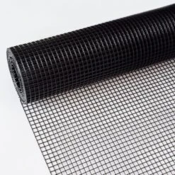 1200 In. W X 24 In. H Black Coated Galvanized Steel 21-Gauge 1/4 In. Hardware Cloth Garden Welded Wire Fencing Roll