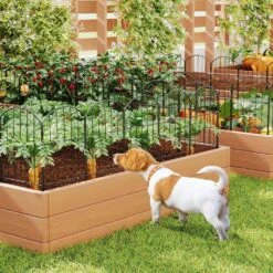 12 In. L X 24 In. H Metal No Dig Garden Fencing Animal Barrier Garden Fence Rustproof Metal Fence Panels 19-Pack -Dewalt Tools Shop black cubilan garden fencing jkzzc70112 fa 1000