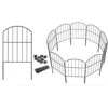 12 In. L X 24 In. H Metal No Dig Garden Fencing Animal Barrier Garden Fence Rustproof Metal Fence Panels 25-Pack