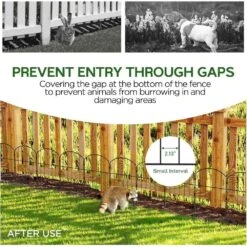 12 In. L X 24 In. H Metal No Dig Garden Fencing Animal Barrier Garden Fence Rustproof Metal Fence Panels 25-Pack -Dewalt Tools Shop black cubilan garden fencing jkzzc70113 76 1000