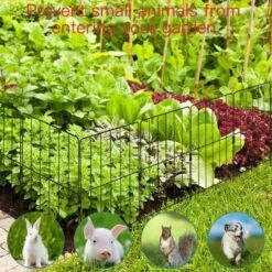 24 In. 25-Pack Rustproof Metal Garden Fence Set-Decorative, Foldable Landscape Fencing -Dewalt Tools Shop black esiloo garden fencing esdb0251 c3 1000