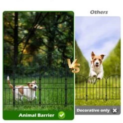 Total 16 Ft. L X 31 In. H Garden Fencing Animal Barrier 15-Piece Decorative Garden Fencing Metal Panels -Dewalt Tools Shop black fawey tred inc garden fencing avcmz94m 4f 1000