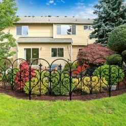 Garden Fencing 10 Pack, 32 In. (H) X 20 Ft. (L) Rustproof Iron Wire Panel Border -Dewalt Tools Shop black fawey tred inc garden fencing avdgs4q7 31 1000