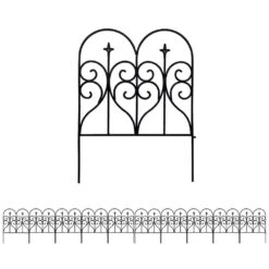 Garden Fencing 10 Pack, 32 In. (H) X 20 Ft. (L) Rustproof Iron Wire Panel Border