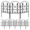 24. 5 In. (H) X 10. 8 Ft. (L) Garden Fencing Animal Barrier 10-Piece Rustproof Iron Fence Panels Black No Dig Fence -Dewalt Tools Shop black fawey tred inc garden fencing avjzv6n5 64 1000