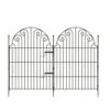 Decorative Garden Fence 10 Panels, No Dig Rustproof Iron Fencing 42 In. (H) X 25 Ft. (L) Garden Fencing -Dewalt Tools Shop black fawey tred inc garden fencing avl4jbfv 64 1000