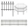 Decorative Garden Metal Fence 10 Ft. (L) X 19.3 In. (H) 7 Panels Heavy Duty Garden Fencing