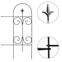 Garden Fencing 14 Pack, 32 In. (H) X 20 Ft. (L) Rustproof Metal Wire Panel Border -Dewalt Tools Shop black fawey tred inc garden fencing avr8qgrq 1f 1000