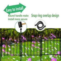 Garden Fencing 10 Pack, 17in X 10. 8ft Rustproof Aluminum No Dig Fence Animal Barrier For Dog 11 Garden Fencing 10 Pack, 17in X 10. 8ft Rustproof Aluminum No Dig Fence Animal Barrier For Dog -Dewalt Tools Shop black fawey tred inc garden fencing avx5bvxl 1f 1000