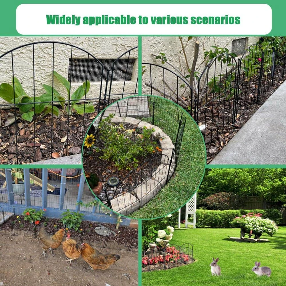 Garden Fencing 10 Pack, 17in X 10. 8ft Rustproof Aluminum No Dig Fence Animal Barrier For Dog 8 Garden Fencing 10 Pack, 17in X 10. 8ft Rustproof Aluminum No Dig Fence Animal Barrier For Dog - Image 6