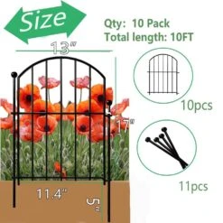 Garden Fencing 10 Pack, 17in X 10. 8ft Rustproof Aluminum No Dig Fence Animal Barrier For Dog 10 Garden Fencing 10 Pack, 17in X 10. 8ft Rustproof Aluminum No Dig Fence Animal Barrier For Dog -Dewalt Tools Shop black fawey tred inc garden fencing avx5bvxl 4f 1000