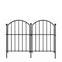 Garden Fencing 10 Pack, 17in X 10. 8ft Rustproof Aluminum No Dig Fence Animal Barrier For Dog