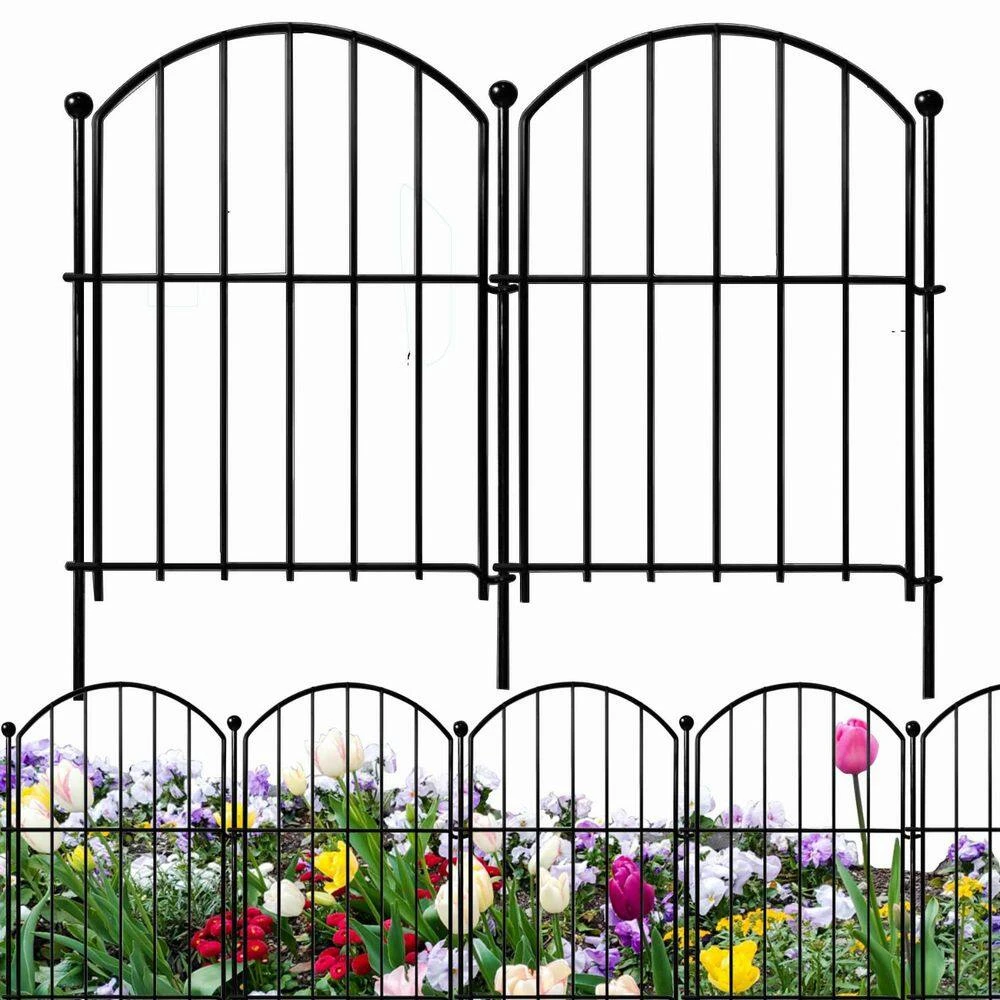 Garden Fencing 10 Pack, 17in X 10. 8ft Rustproof Aluminum No Dig Fence Animal Barrier For Dog 4 Garden Fencing 10 Pack, 17in X 10. 8ft Rustproof Aluminum No Dig Fence Animal Barrier For Dog - Image 2