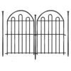 Decorative Garden Fence 26 In. X 28 Ft. Arched No Dig Rustproof Metal Ground Stake Border Fencing Panel 26 Pack